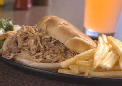 Pub 500 Pulled Turkey Sandwich